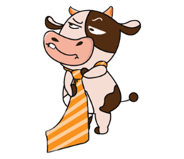 Busy Day of a Lovely Dairy Cow sticker #14751325