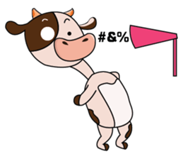 Busy Day of a Lovely Dairy Cow sticker #14751329