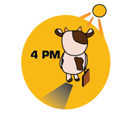 Busy Day of a Lovely Dairy Cow sticker #14751330