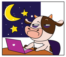 Busy Day of a Lovely Dairy Cow sticker #14751332