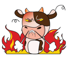 Busy Day of a Lovely Dairy Cow sticker #14751333