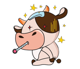 Busy Day of a Lovely Dairy Cow sticker #14751334