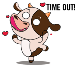 Busy Day of a Lovely Dairy Cow sticker #14751335