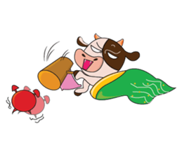 Busy Day of a Lovely Dairy Cow sticker #14751336