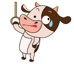 Busy Day of a Lovely Dairy Cow sticker #14751337