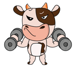 Busy Day of a Lovely Dairy Cow sticker #14751339