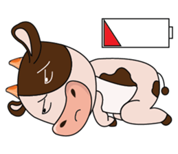 Busy Day of a Lovely Dairy Cow sticker #14751340