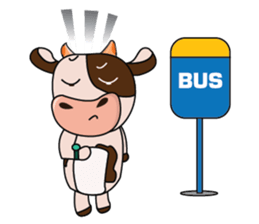 Busy Day of a Lovely Dairy Cow sticker #14751342