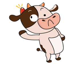 Busy Day of a Lovely Dairy Cow sticker #14751344