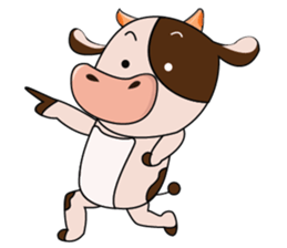 Busy Day of a Lovely Dairy Cow sticker #14751345