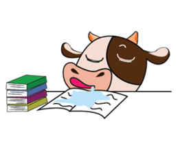 Busy Day of a Lovely Dairy Cow sticker #14751347