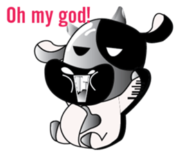 Busy Day of a Lovely Dairy Cow sticker #14751348