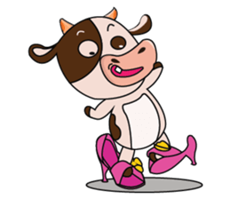 Busy Day of a Lovely Dairy Cow sticker #14751350