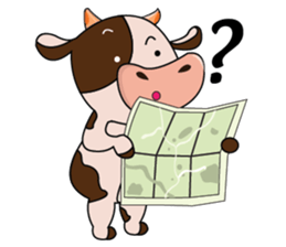 Busy Day of a Lovely Dairy Cow sticker #14751351