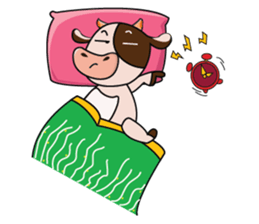 Busy Day of a Lovely Dairy Cow sticker #14751352