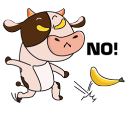 Busy Day of a Lovely Dairy Cow sticker #14751354