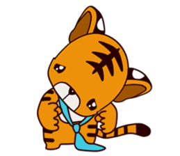 Small Tiger baby 2 sticker #14751575