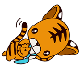 Small Tiger baby 2 sticker #14751580