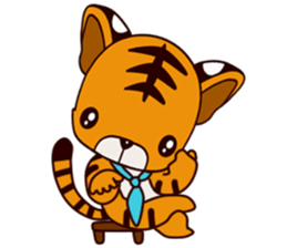 Small Tiger baby 2 sticker #14751584