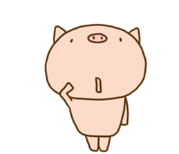 Fang pig (Simple piglet ) sticker #14751620