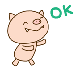 Fang pig (Simple piglet ) sticker #14751635