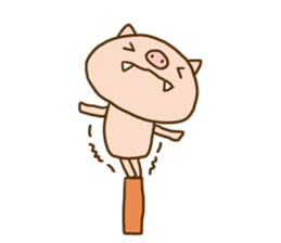 Fang pig (Simple piglet ) sticker #14751637