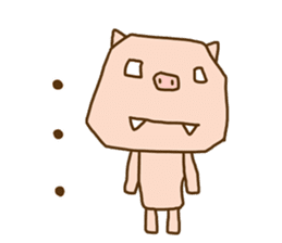 Fang pig (Simple piglet ) sticker #14751644