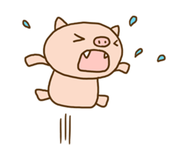 Fang pig (Simple piglet ) sticker #14751647