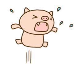 Fang pig (Simple piglet ) sticker #14751647