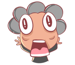 Grandmother in Action sticker #14751695