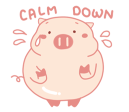 My Cute Lovely Pig in Confusion sticker #14753171