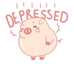 My Cute Lovely Pig in Confusion sticker #14753173