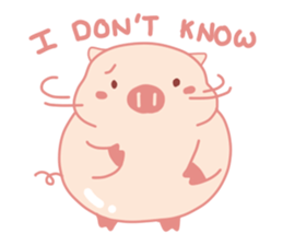 My Cute Lovely Pig in Confusion sticker #14753180