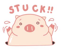 My Cute Lovely Pig in Confusion sticker #14753200