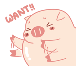 My Cute Lovely Pig in Confusion sticker #14753203