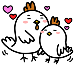 Niwatori Family raising a child sticker #14753252