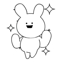 DANCING RABBIT STICKER sticker #14753550