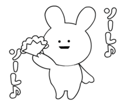 DANCING RABBIT STICKER sticker #14753552