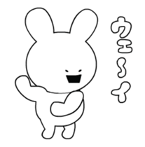 DANCING RABBIT STICKER sticker #14753554
