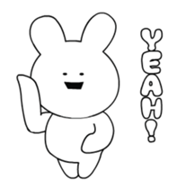 DANCING RABBIT STICKER sticker #14753573