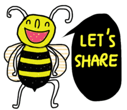 Busy Bee in January sticker #14754021