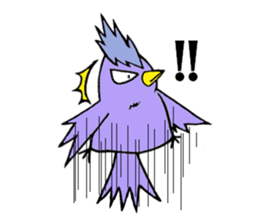 Bird without obedient attractiveness sticker #14754490