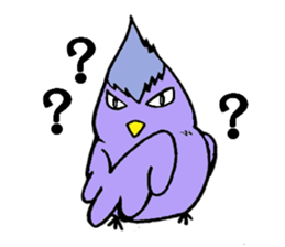 Bird without obedient attractiveness sticker #14754491