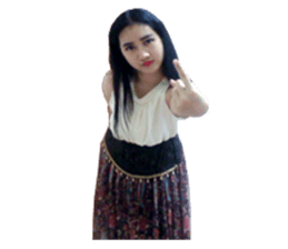 That girl is surang sticker #14755402