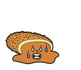 Curry bread Speak sticker #14755606