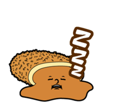 Curry bread Speak sticker #14755609