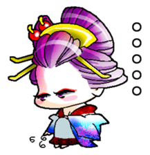 Japanese Oiran stickers "NAOMI" sticker #14755657