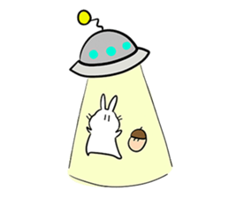 Rabbit and Acorn sticker #14756898