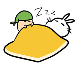 Rabbit and Acorn sticker #14756900