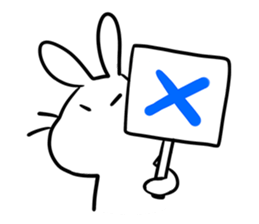 Rabbit and Acorn sticker #14756904